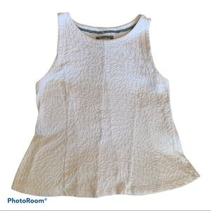 Anthropologie white top anthro sleeveless